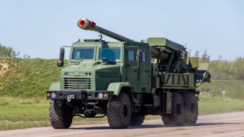 З'явилося відео випробувань САУ "Богдана". Вона стріляє натівськими снарядами