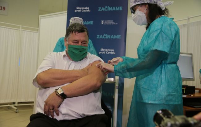 Словаччина третьою в Євросоюзі почала вакцинацію від коронавірусу