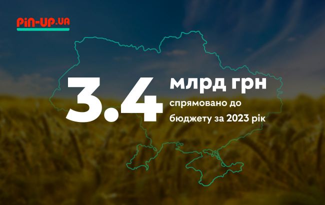 PIN-UP Ukraine спрямувала понад 3,4 мрлд гривень до бюджету за 2023
