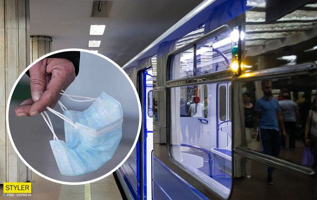В метро Харькова произошел жуткий скандал из-за маски: пенсионер напал на парня (видео)