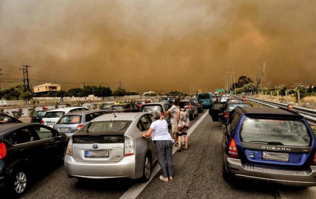 Число жертв лісових пожеж біля Афін досягло 50