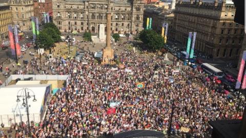 Против визита Трампа в Глазго протестуют около 2 тысяч человек