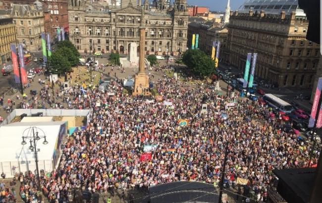 Против визита Трампа в Глазго протестуют около 2 тысяч человек