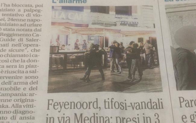 Поліція Неаполя заарештувала трьох фанатів "Фейєноорда"