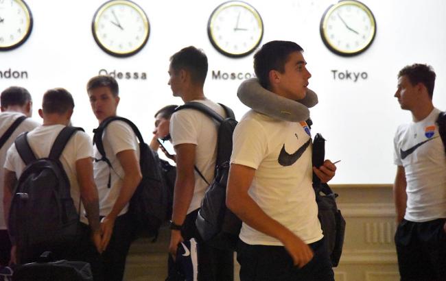 "Мариуполь" прибыл в Одессу на ответный матч против "Юргордена"