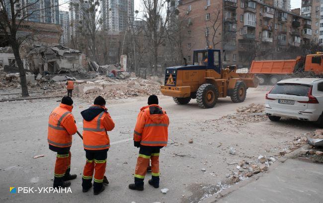 У Києві завершили аварійно-рятувальні роботи після ранкового ракетного удару