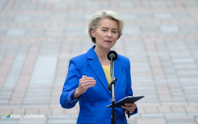 Глава Еврокомиссии пообещала поддержку Украине столько, сколько потребуется
