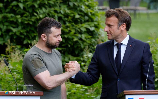 Зеленський вважає, що Макрон змінив свою позицію щодо "приниження" Росії