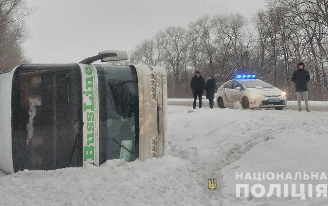 В Черниговской области попал в ДТП автобус "Киев-Москва"