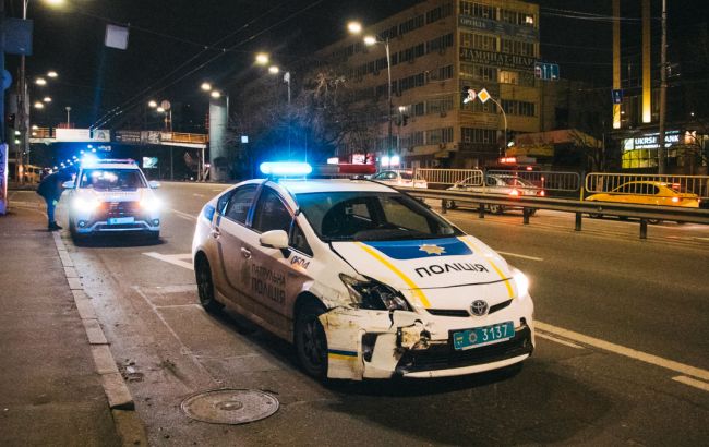 В Киеве произошло ДТП с авто полиции