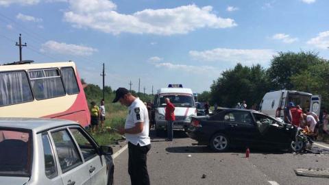 В Одесской области столкнулись маршрутка и авто, есть погибший и пострадавшие