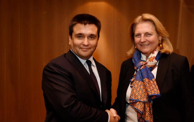 Клімкін обговорив російську агресію з главою МЗС Австрії