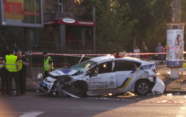 В Одесі автомобіль патрульної поліції потрапив у ДТП: є постраждалі