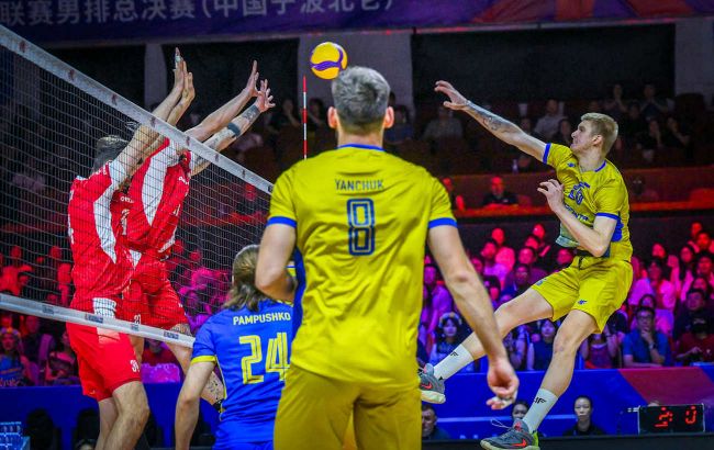 Проиграли чемпионам: сборная Украины по волейболу уступила Польше в плей-офф Лиги наций