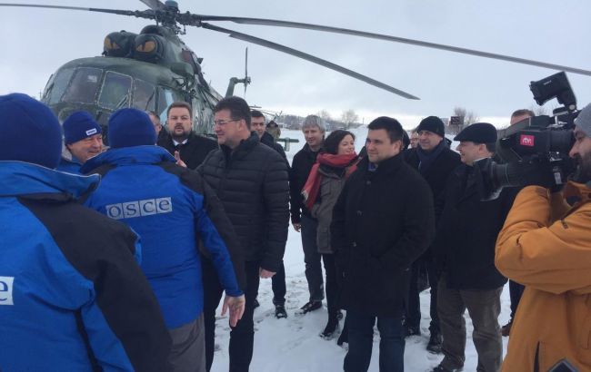 Глава ОБСЄ прибув на лінію зіткнення на Донбасі