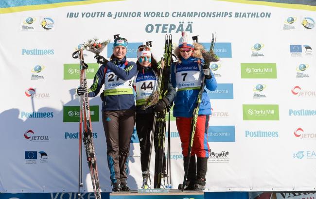Українська біатлоністка Кривонос стала срібним призером юніорського ЧС