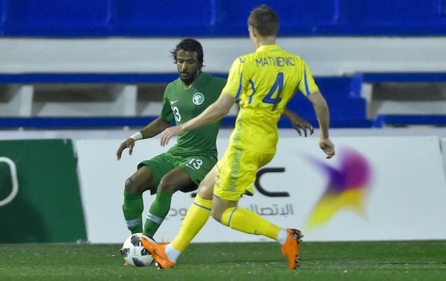 Сборная Украины сыграла вничью в товарищеском матче с Саудовской Аравией