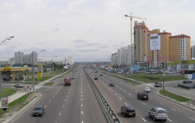 В Киеве 6-10 ноября в направлении с просп. Бажана на Надднепрянское шоссе частично ограничат движение