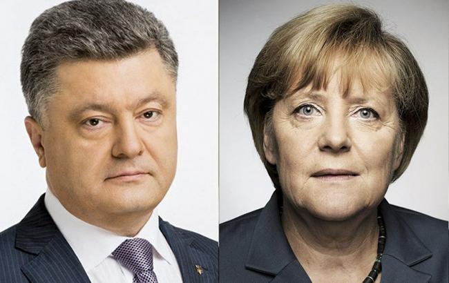 Порошенко и Меркель призвали Россию выполнять минские соглашения