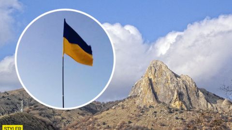 В пам'ять про загиблих: в окупованому Криму підняли український прапор (фото, відео)