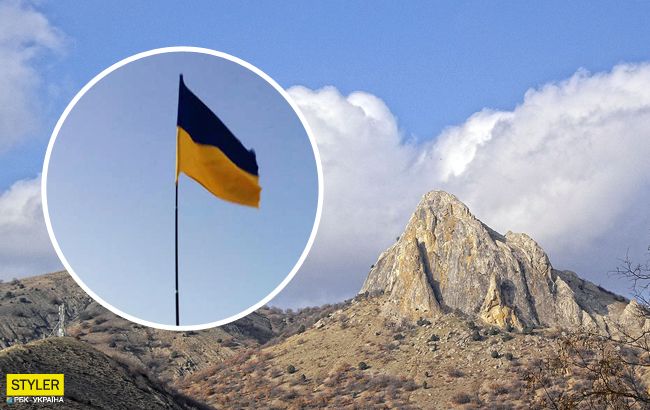 В память о погибших: в оккупированном Крыму подняли украинский флаг (фото, видео)