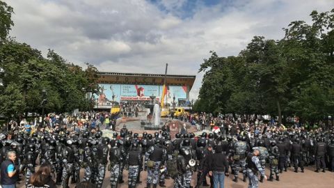 Россия обвинила США в организации протестных акций в Москве