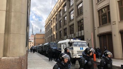 У центрі Москви затримали 146 осіб