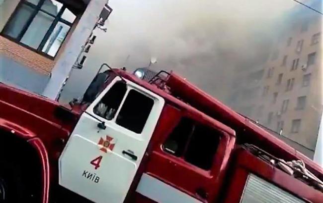В Киеве горело здание детсада