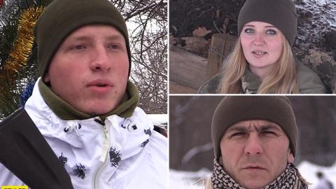 Бойцы ООС на Донбассе записали трогательное поздравление для украинцев