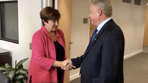 Українська делегація провела зустріч із новою головою МВФ