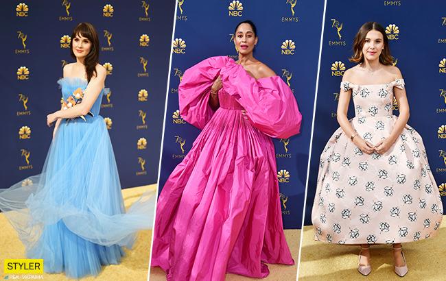 Ефектні декольте і пишні сукні: найкращі вбрання зірок на премії Еммі 2018