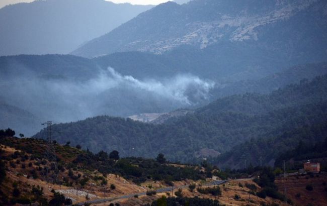 Появилось видео крушения пожарного самолета в Турции