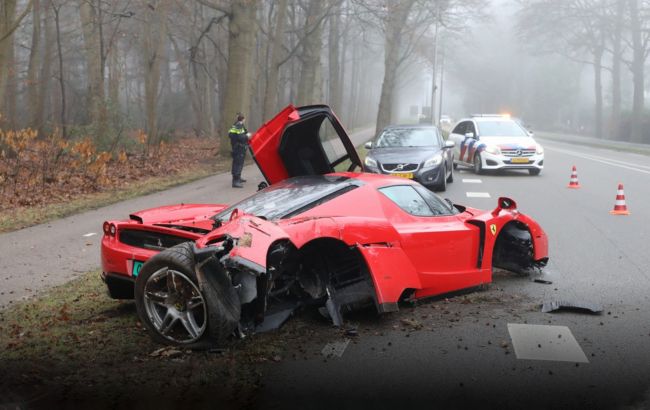 Колеса вирвало з "м'ясом": гіперкар Ferrari за 3 млн доларів розбили об дерево