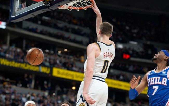 Новачок сезону з "Денвера" виконав розкішний "томагавк": момент дня в НБА