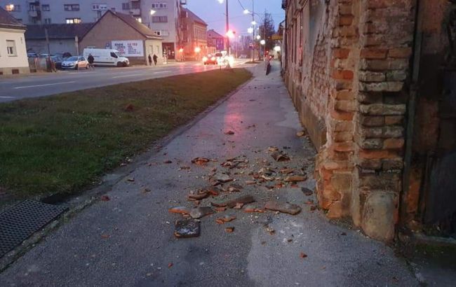 У Хорватії стався землетрус, пошкоджено будинки у двох містах