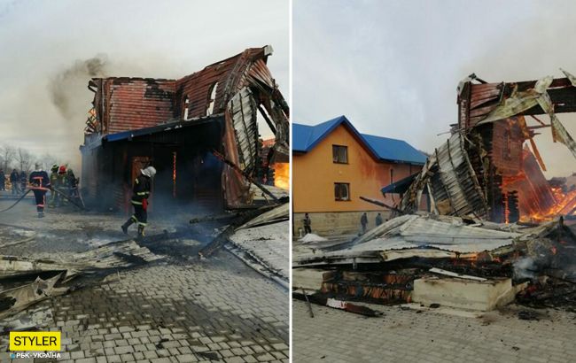 Все было охвачено огнем: на Прикарпатье сгорел мужской монастырь