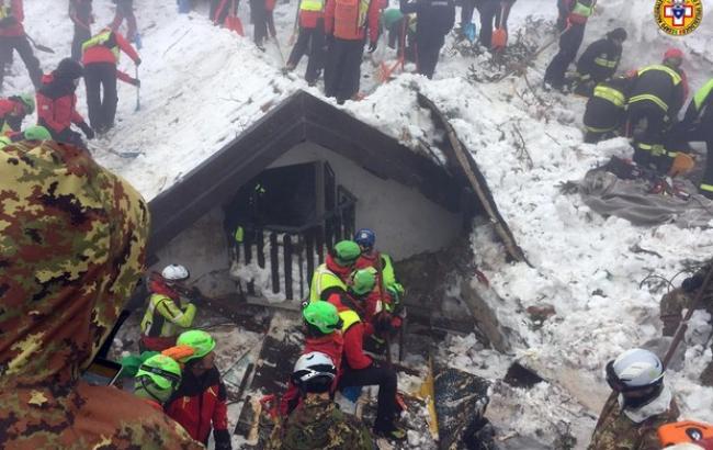 Лавина в Италии: число жертв увеличилось до 9 человек