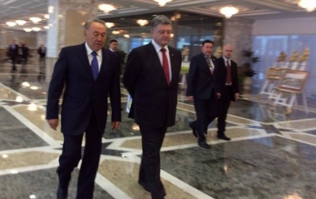 Порошенко и Назарбаев обсудят в Киеве вопросы экономического сотрудничества