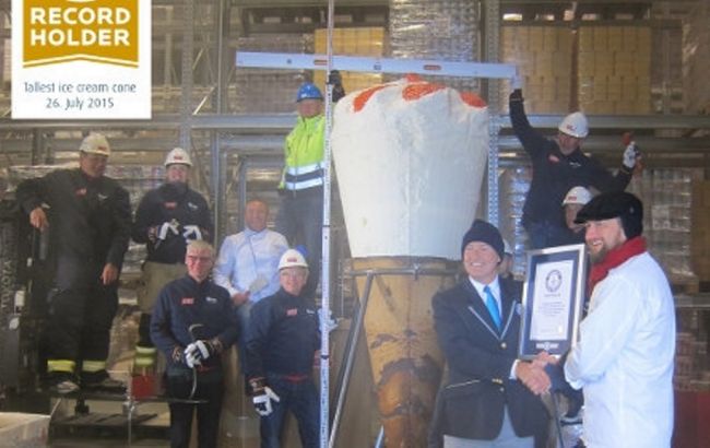 В Норвегии создали самый большой в мире рожок с мороженым