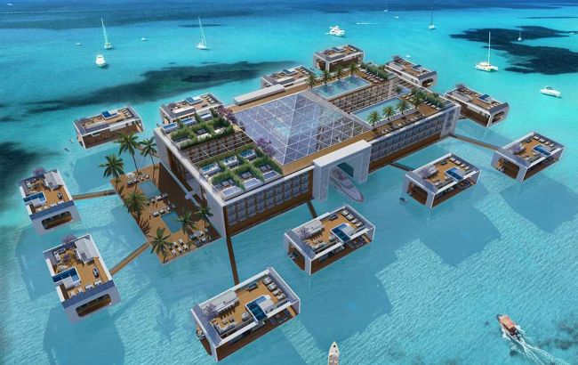 Яхты, виллы и эксклюзивный отдых. В Дубае откроют первый в мире плавучий курорт