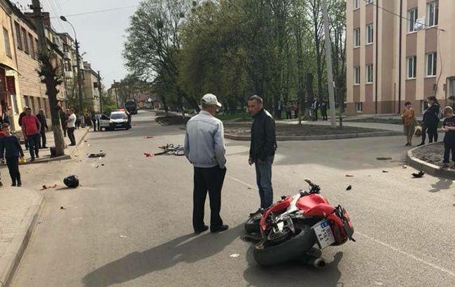 Во Львовской области столкнулись поезд и 10-летний мотоциклист