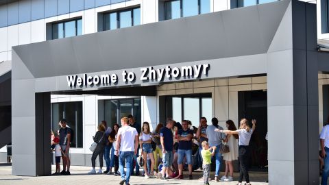 В аеропорту "Житомир" приземлився перший міжнародний рейс