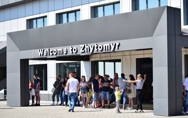 В аеропорту "Житомир" приземлився перший міжнародний рейс