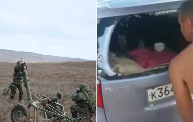 "Короче, тут пи**ец!" В Крыму туристы из РФ показали видео, как в их авто прилетел снаряд с полигона