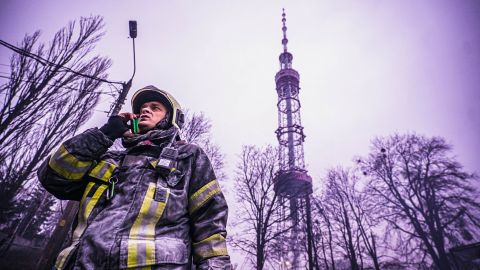 Обстрел киевской телевышки, где погибли пять человек: появились фото с места преступления Путина