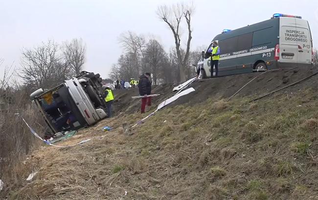 В автоаварии в Польше пострадали одиннадцать русских туристов