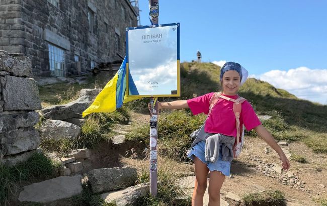 9-річна киянка встановила рекорд України: підкорила шість вершин Карпат
