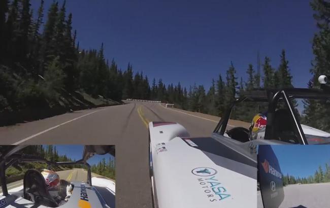 Гонка в хмарах: пілот Райс Міллен опублікував онборд відео рекордного заїзду на горі Пайкс Пік