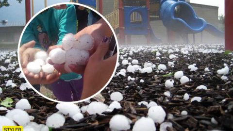 Рівненську область засипав аномальний град: дахи будинків в дірках