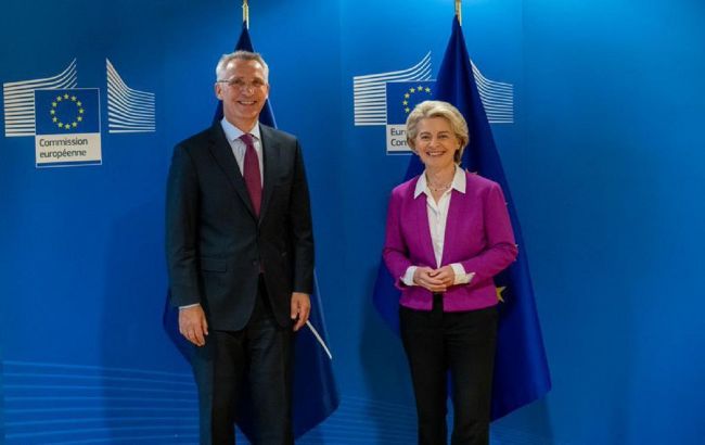 Генсек НАТО и президент Еврокомиссии обсудили усиление поддержки Украины